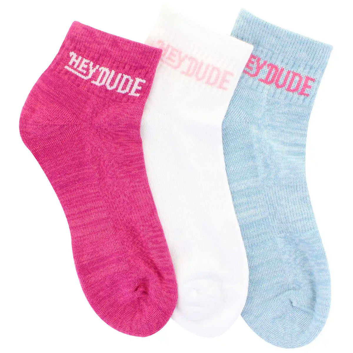 Women's HEYDUDE Solid Quarter Sock 3-Pair Pack