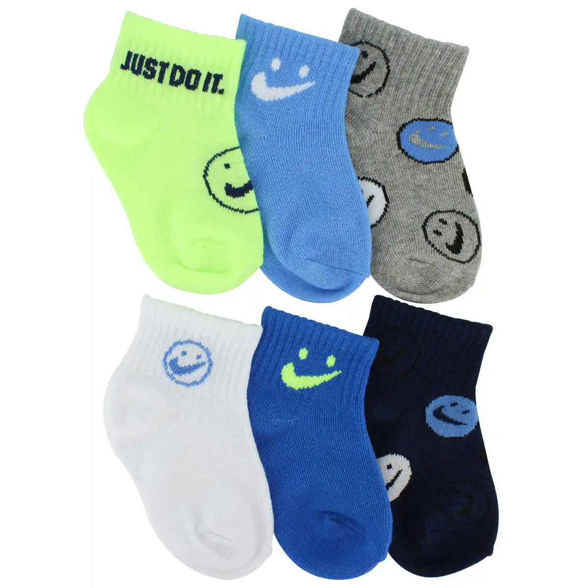 Infants' Nike Smiley Lightweight Ankle 6-Pair Pack