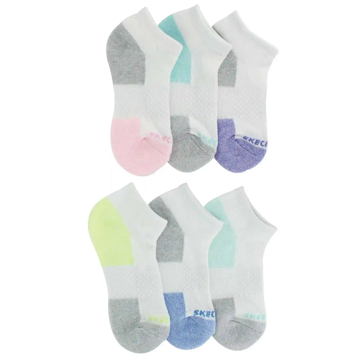 Girls' Skechers Low-Cut 6-Pair Pack