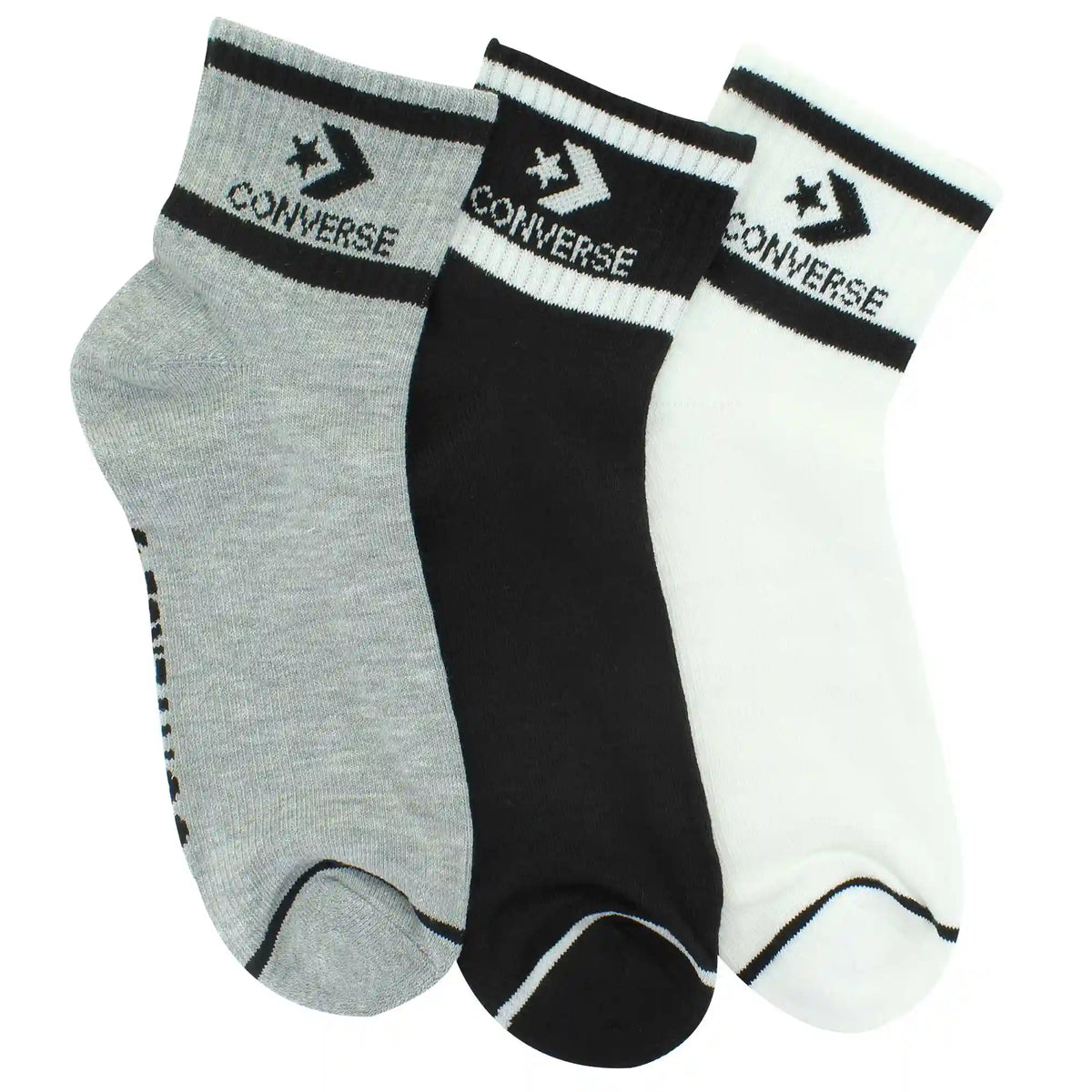 Men's Converse Half-Cushion Quarter 3-Pair Pack