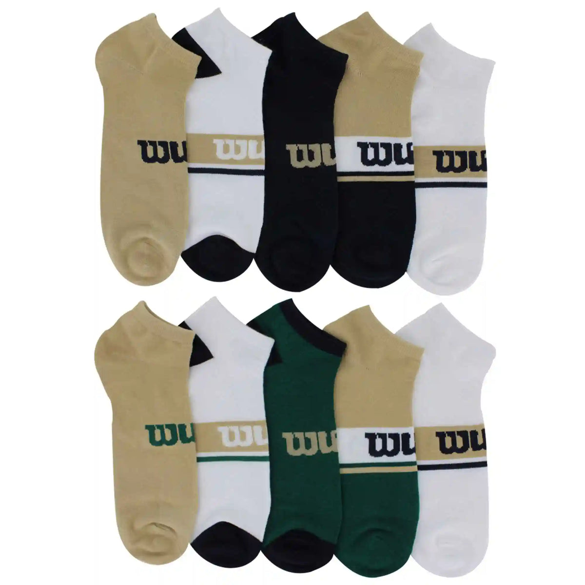 Men's Wilson No-Show Socks 10 For $10