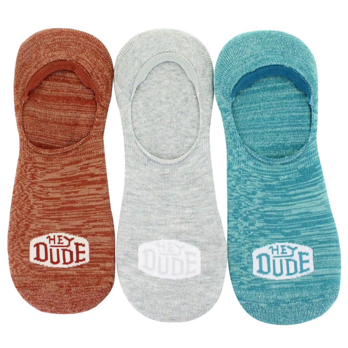 Men's HEYDUDE Marled No-Show 3-Pair Pack
