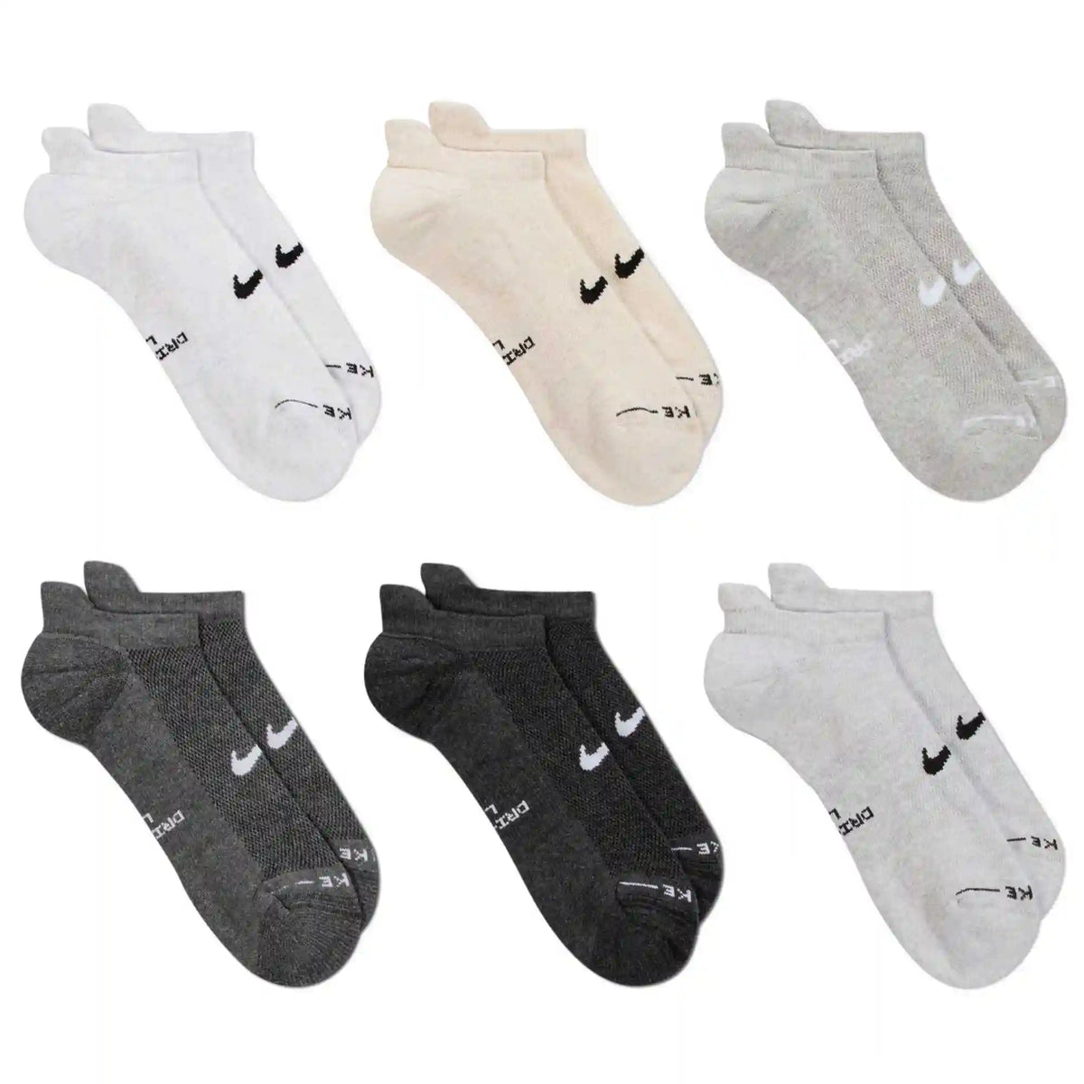 Men's Nike Everyday Elevated No-Show 6-Pair Pack