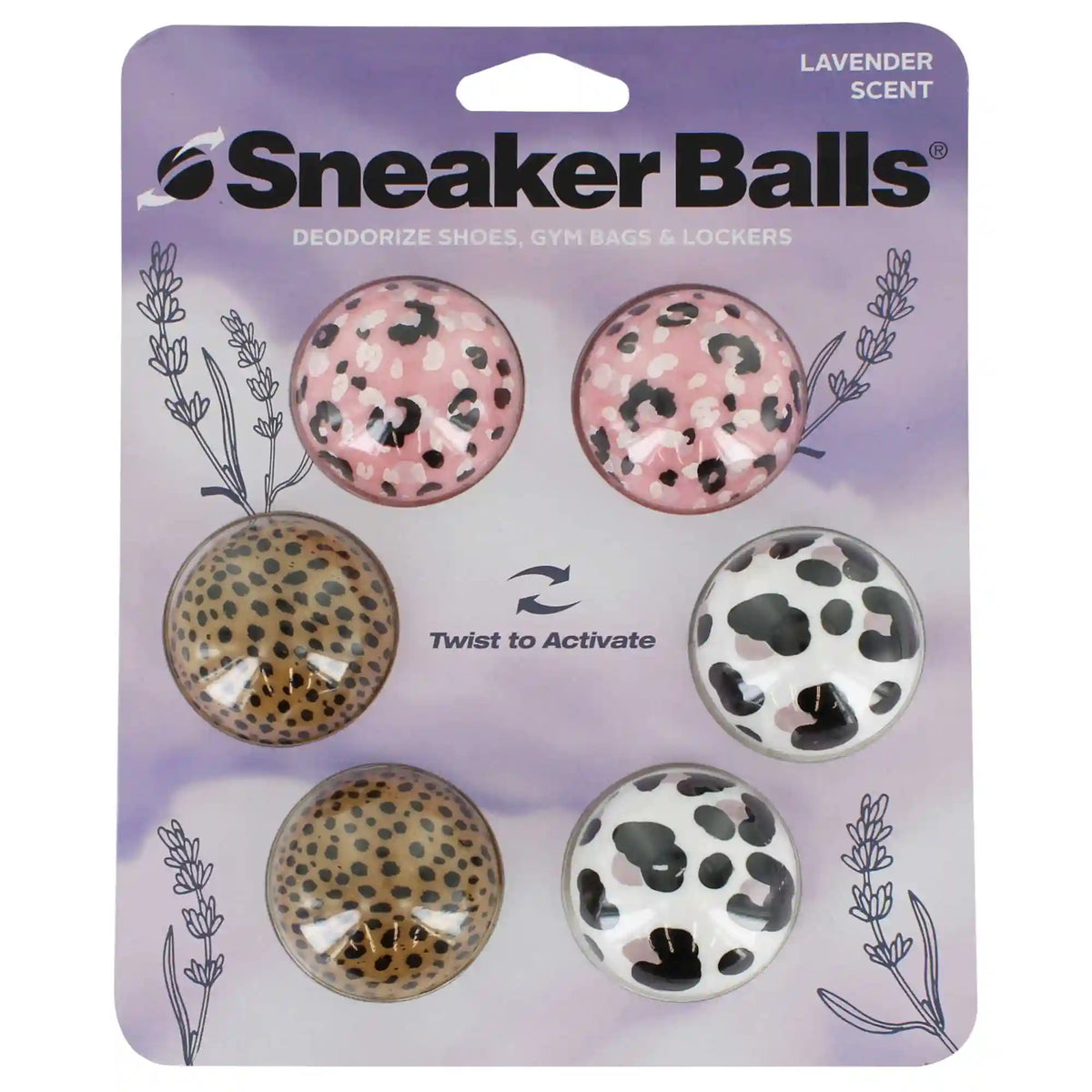Sneaker Balls Animal-Print Shoe Freshener 6-Pack
