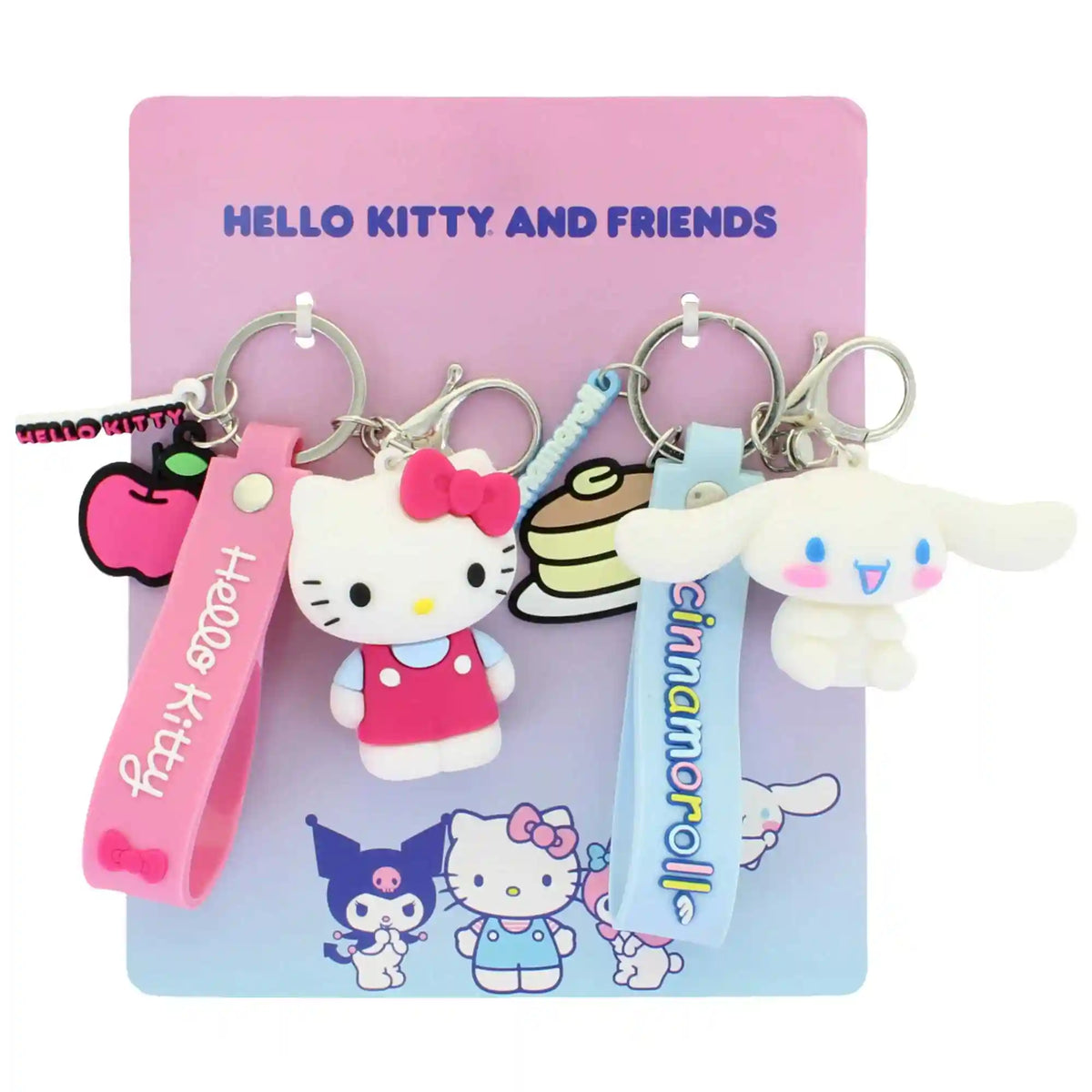 Hello Kitty & Friends Keychain Bag Clip 2-Pack