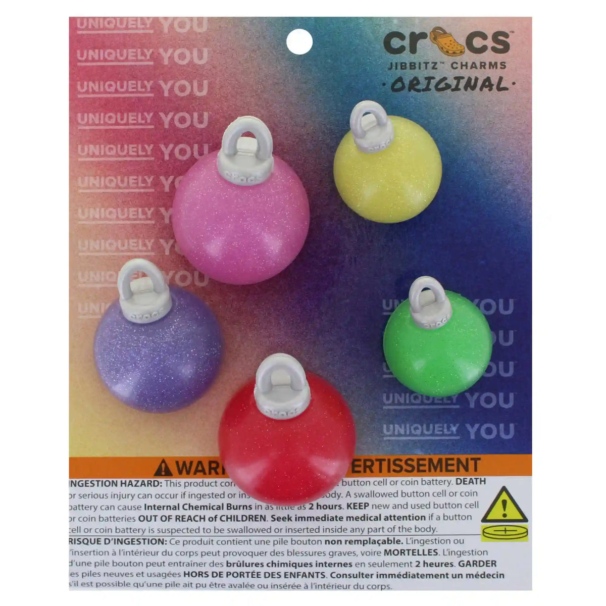 Crocs Jibbitz Lights Up Ornament 5-Pack
