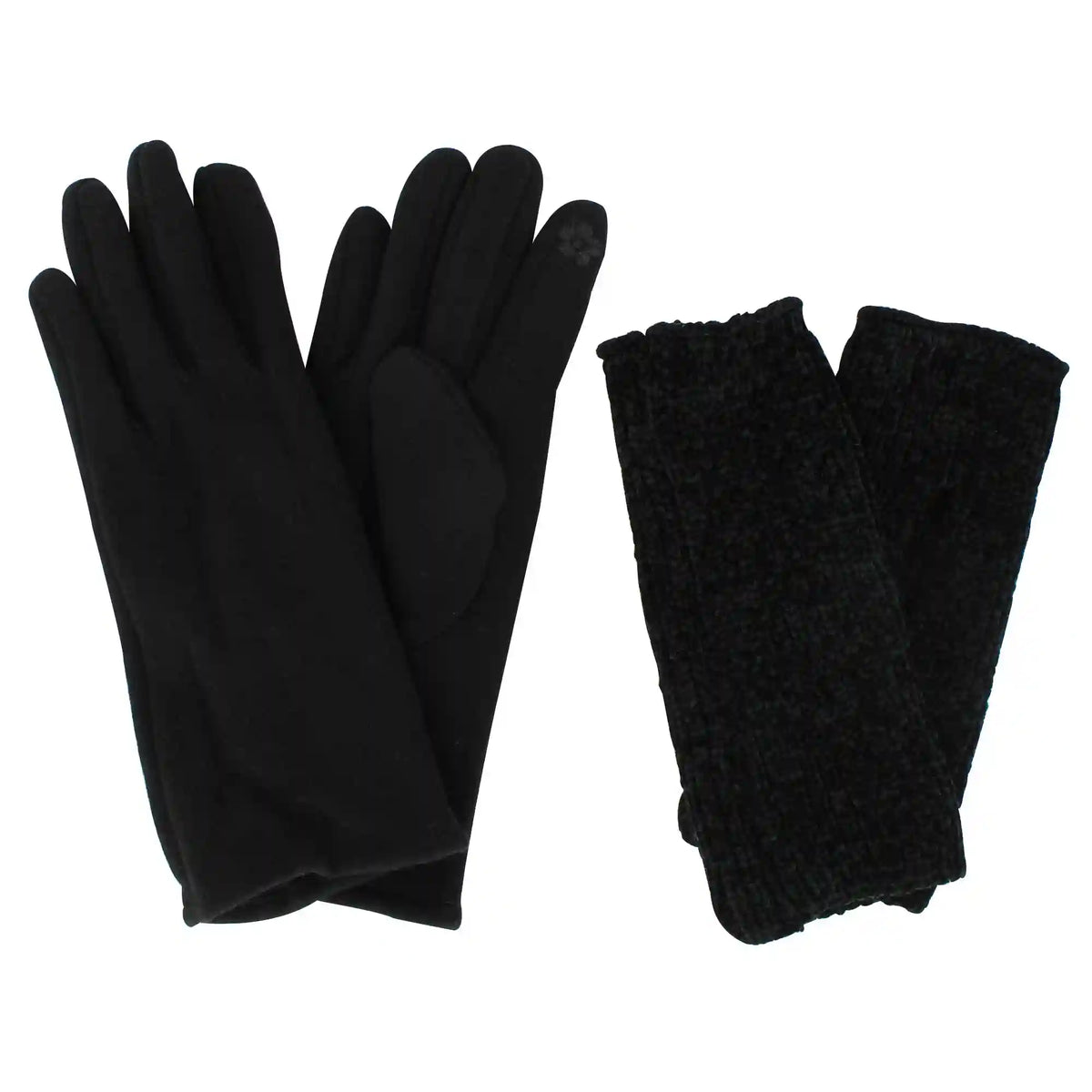 Women's Couture Gems Double Chenille Gloves