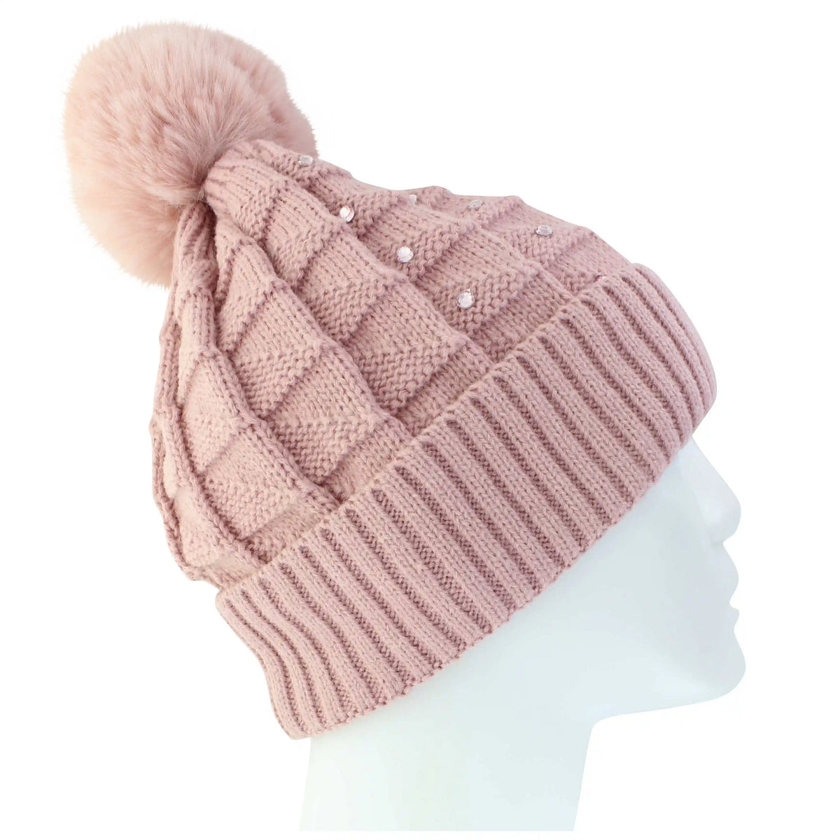 Women's Couture Rhinestone Knit Hat