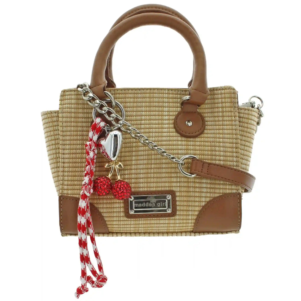 Madden Girl Straw Mini Tote