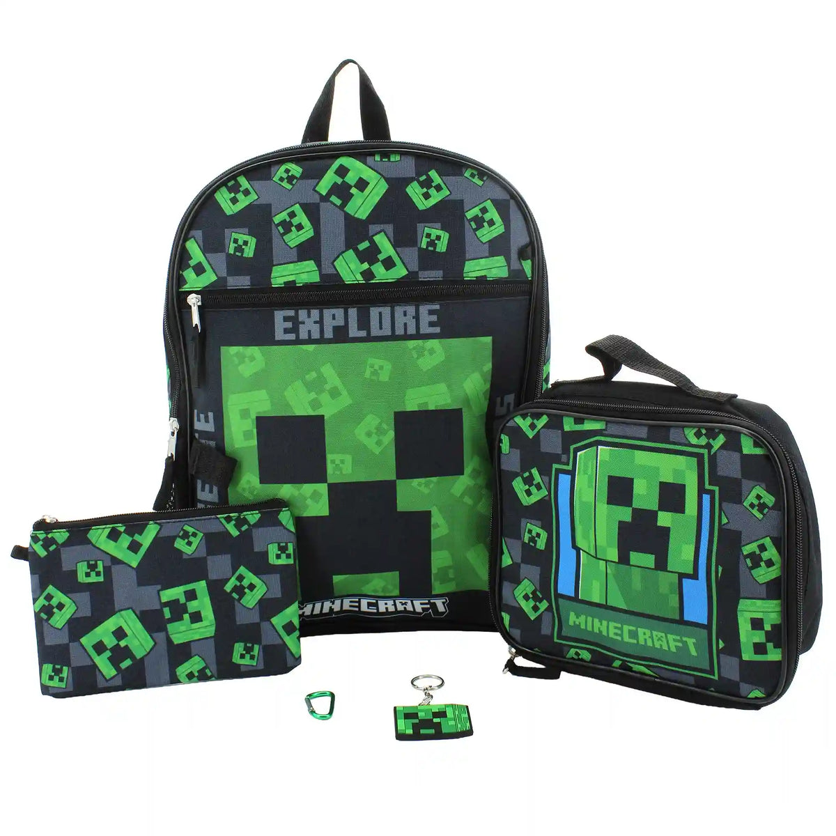 MINECRAFT 5-Piece Backpack Set