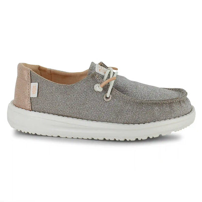 HEYDUDE Wendy Youth Metallic Glitter