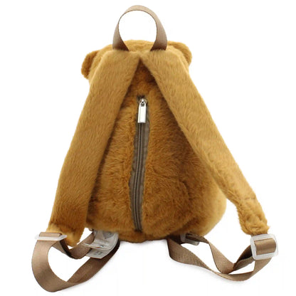 Carried Away Boba Tea Capybara Plush Backpack