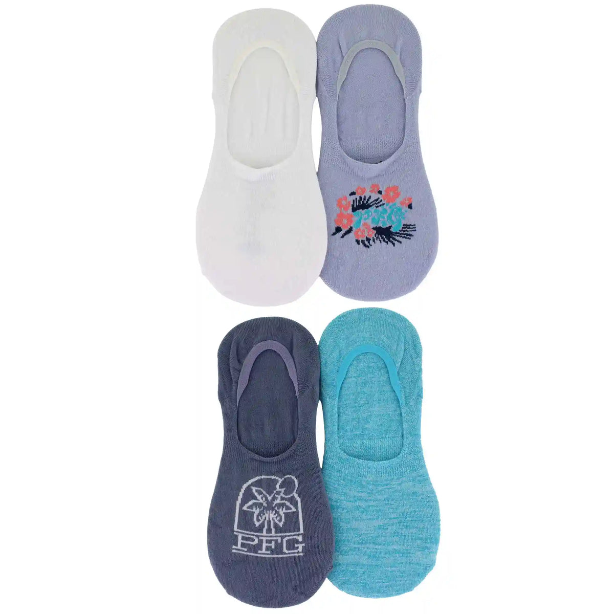 Women's Columbia PFG Floral Liner 4-Pair Pack