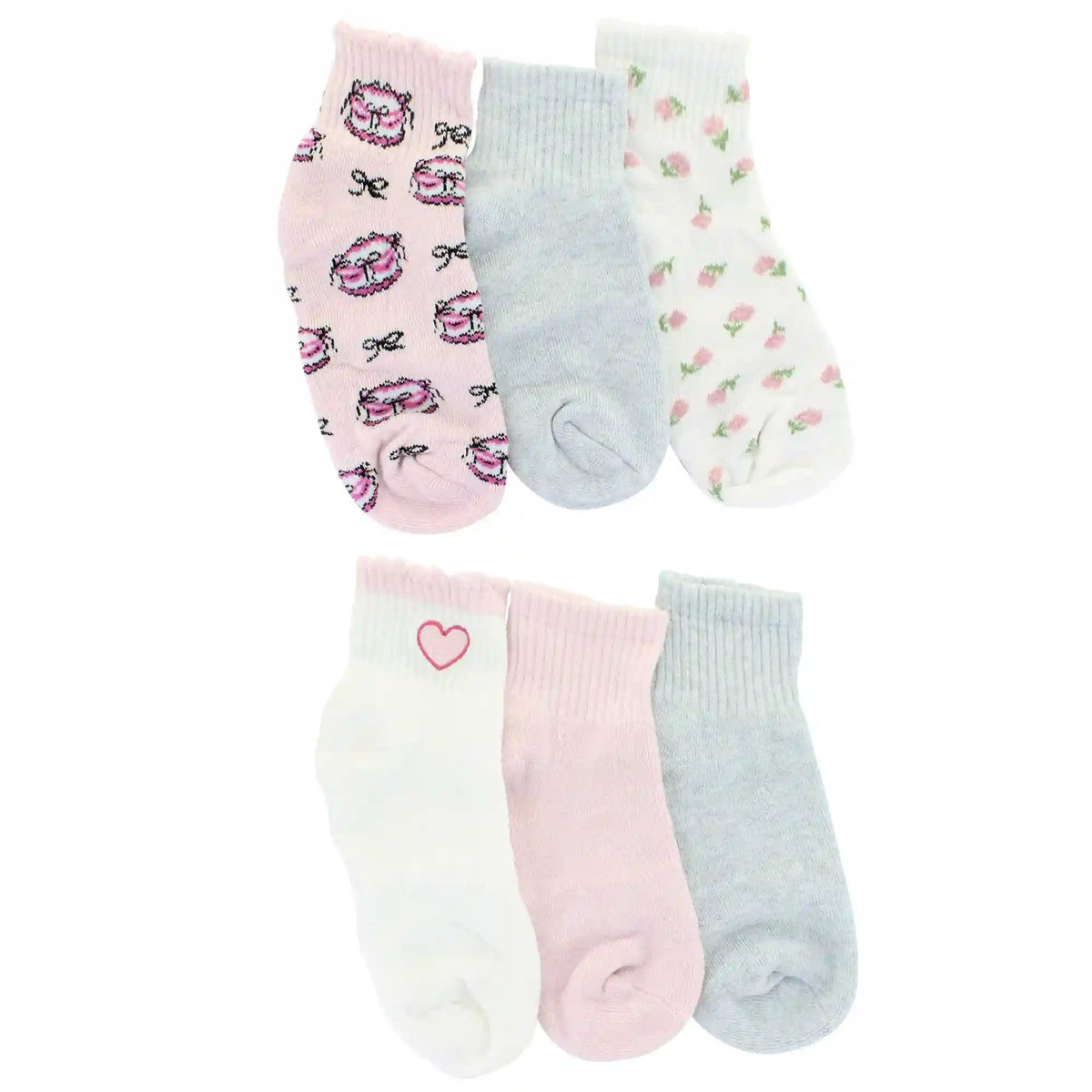 Women's Moon Cake Cherry Plush Pouch & Socks