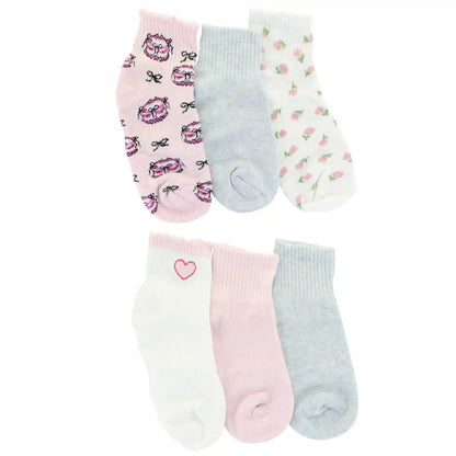Women's Moon Cake Cherry Plush Pouch & Socks