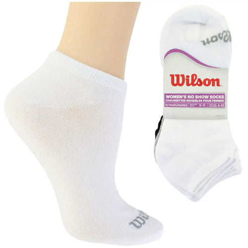 Women's Wilson Solid No-Show 10 for $10