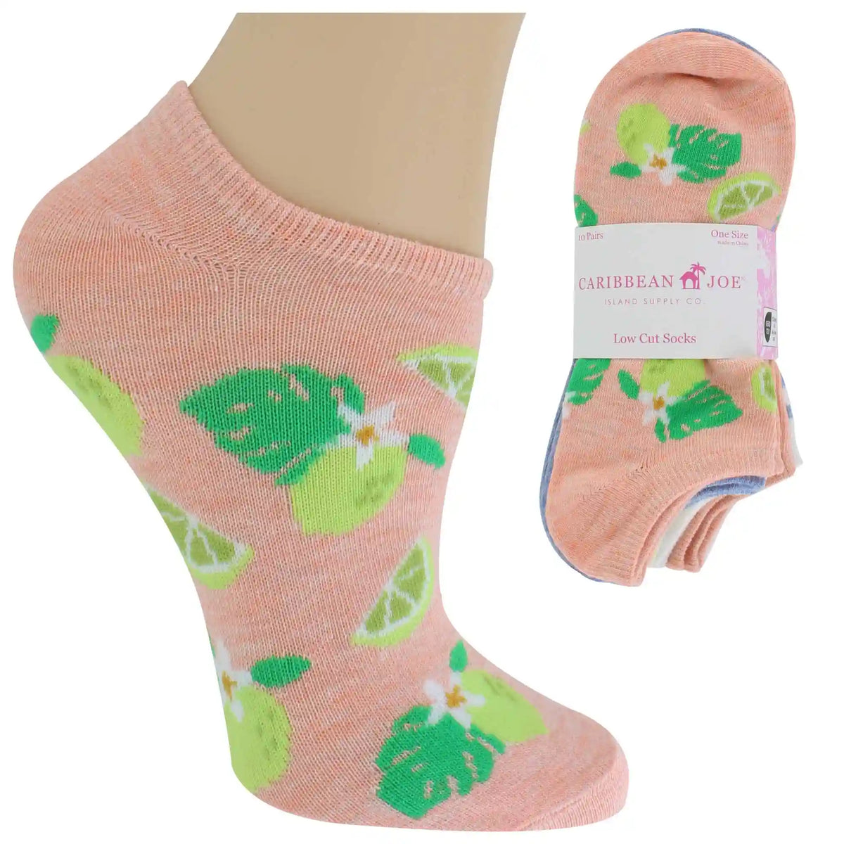 Women's Caribbean Joe Citrus Low-Cut 10 For $10