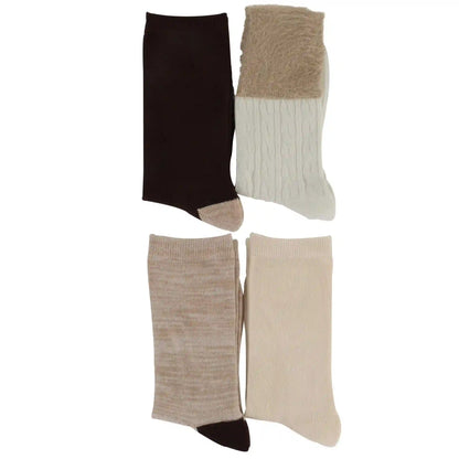 Women's Born Cushion-Sole Crew Socks 4-Pair Pack