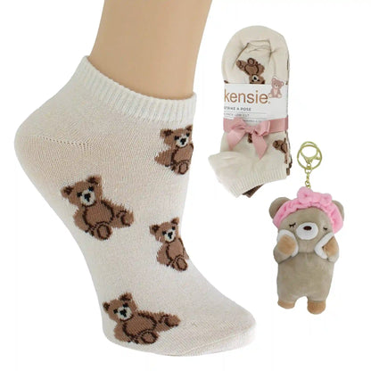 Women's Kensie Teddy Bear Low-Cut 6-Pair Pack