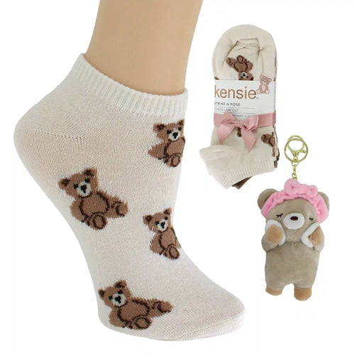 Women's Kensie Teddy Bear Low-Cut 6-Pair Pack