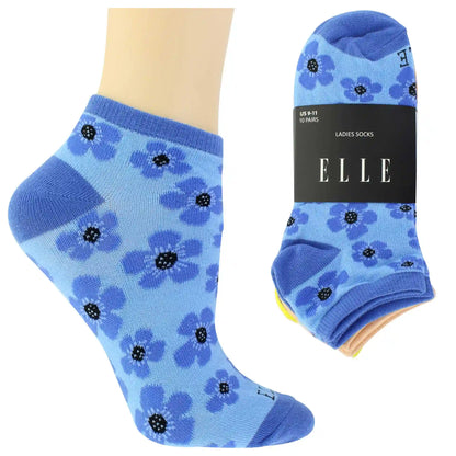 Women's Elle Floral-Print No-Show 10 For $10