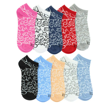Women's Elle Swirl No-Show 10 For $10