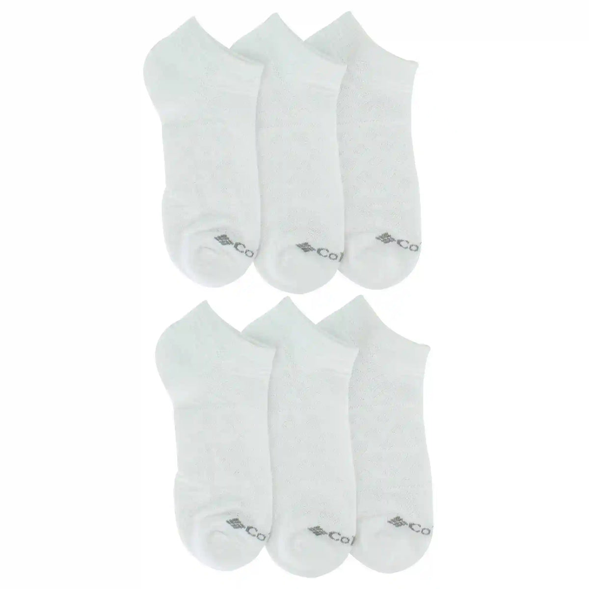 Women's Columbia Mesh Pattern No-Show 6-pair pack