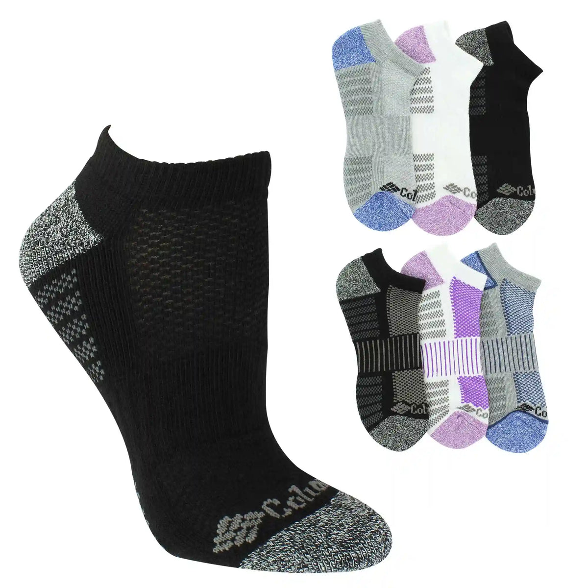 Women's Columbia Sport No-Show 6-Pair Pack