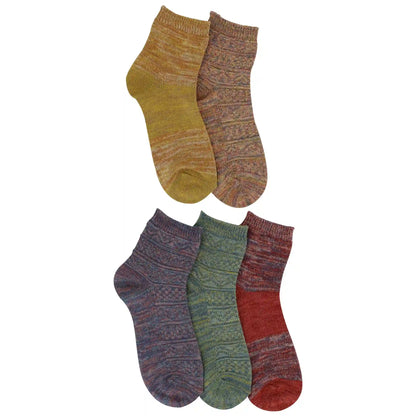 Women's ET/TU Textured Anklets 5-Pair Pack