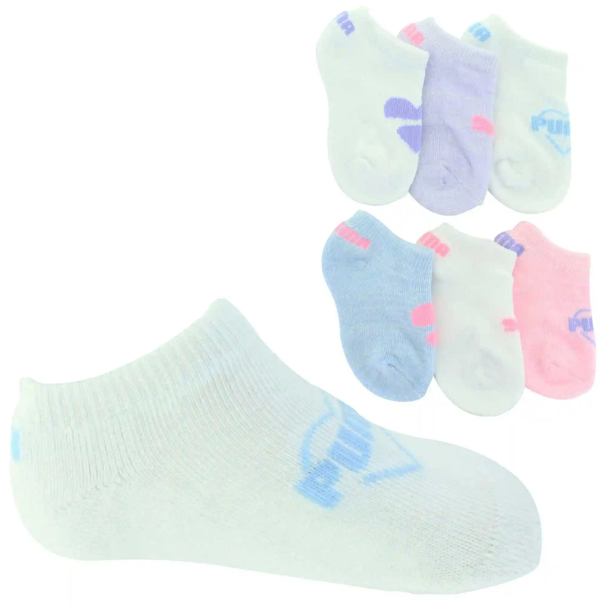 Infants' Puma Cushioned No-Show 6-Pair Pack