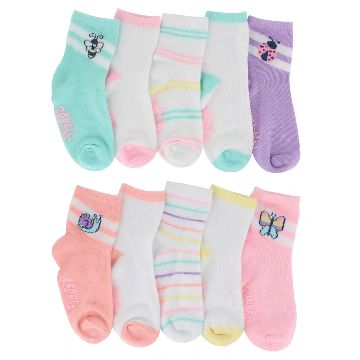 Infants' Capelli Pretty Insects Crew 10 for $10