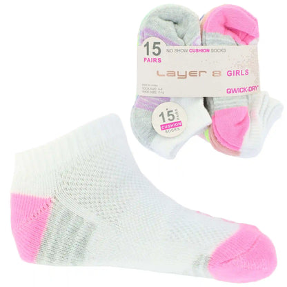 Infants' Layer 8 No-Show Cushion Socks 15 For $10