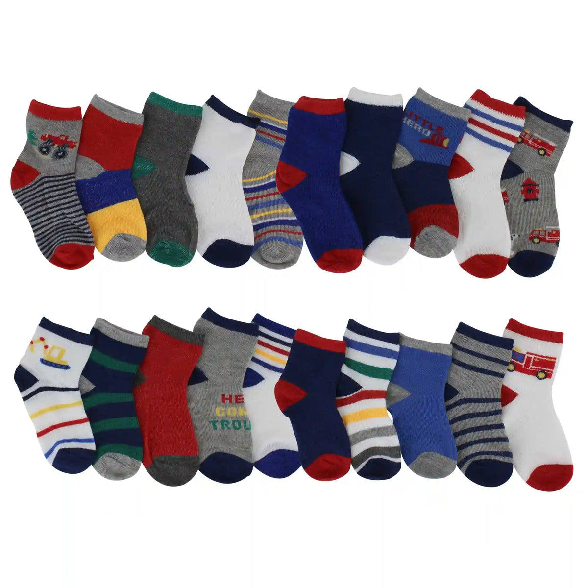 Infants' Capelli Transportation Crew 20-Pair Pack
