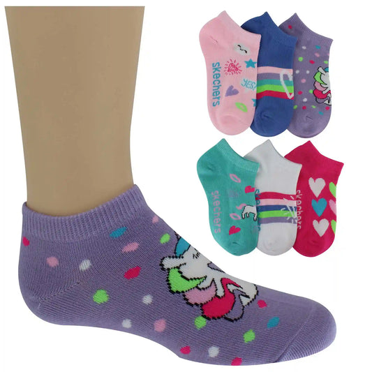 Kids' Skechers Unicorn Low-Cut 6-Pair Pack