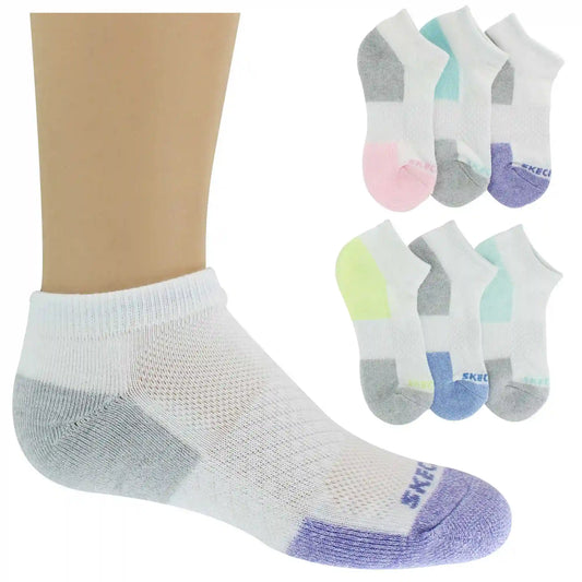 Girls' Skechers Low-Cut 6-Pair Pack