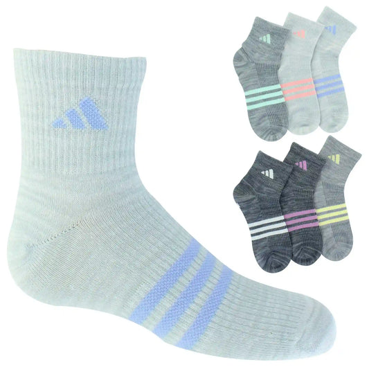Girls' adidas SUPERLITE Quarter 6-Pair Pack