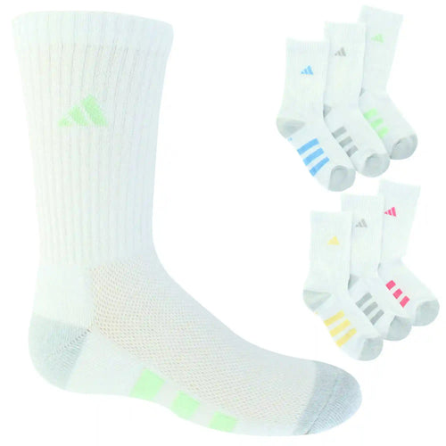 Girls' adidas Cushioned Crew 6-Pair Pack