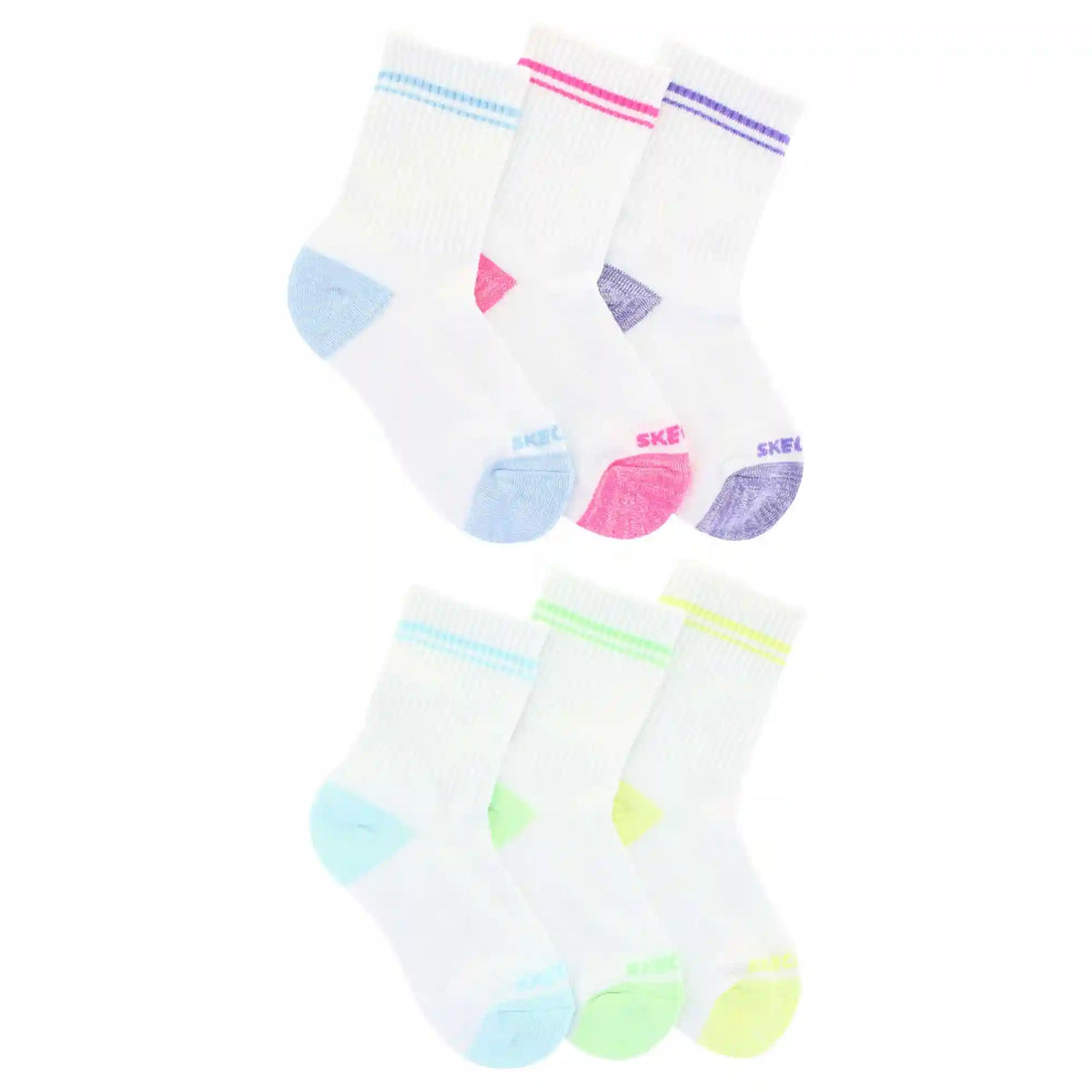 Kids' Skechers Low Crew 6-Pair Pack