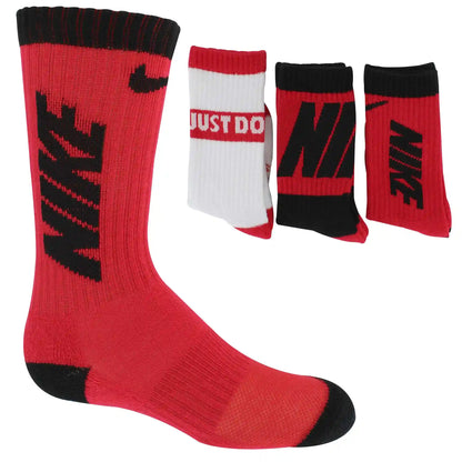 Kids' Nike Cushioned Crew 3-Pair Pack