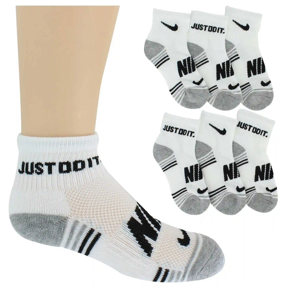 Kids' Nike Cushioned Ankle 6-Pair Pack