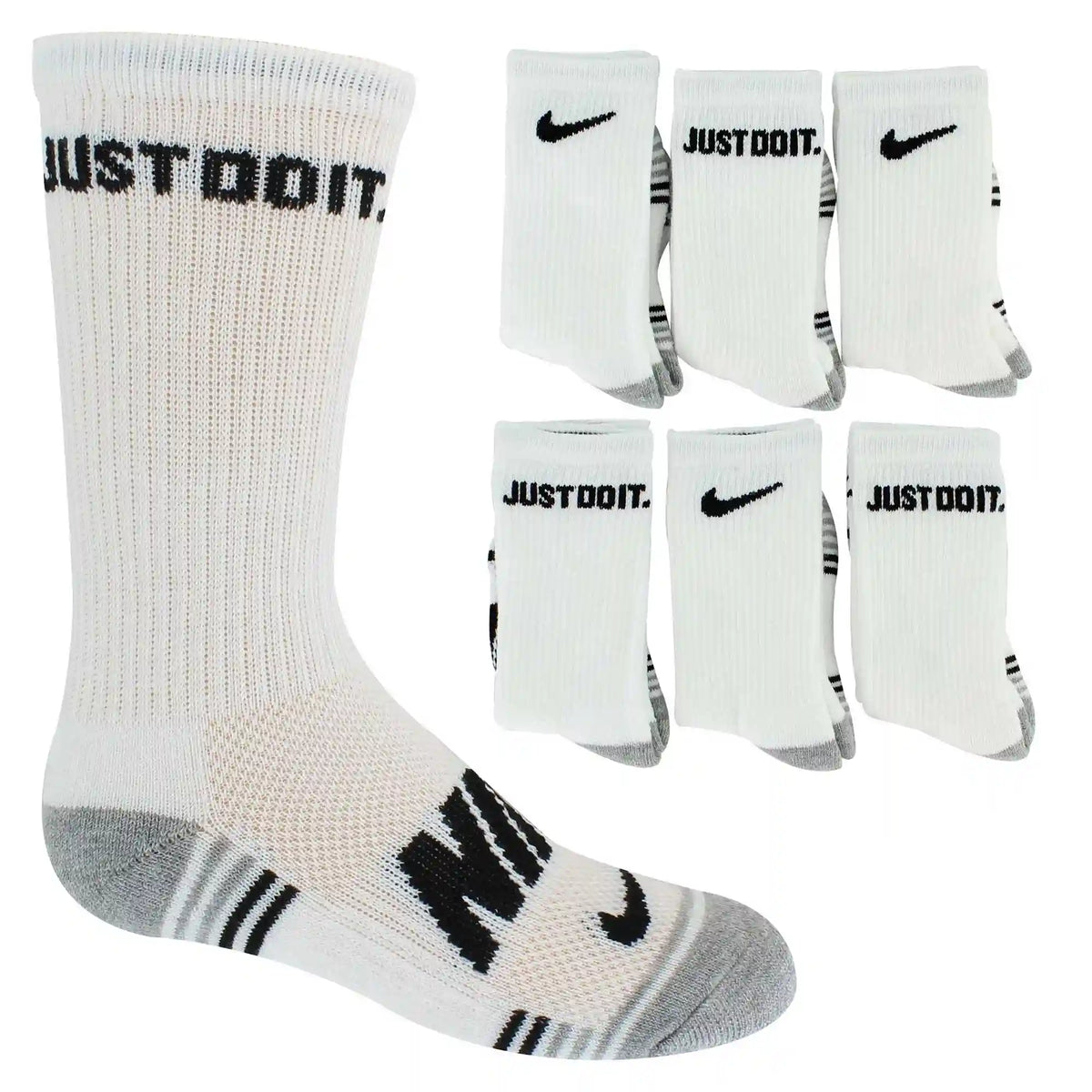 Kids' Nike Cushioned Crew 6-Pair Pack