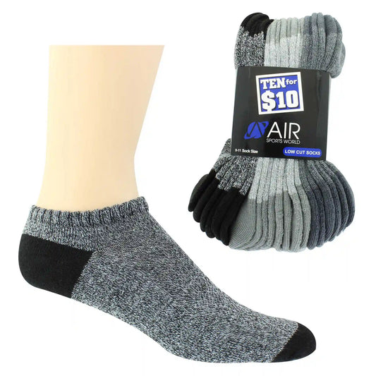 Boys' Air Sports World Marled Low-Cut 10 For $10