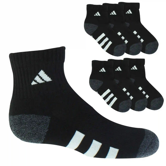 Kids' adidas Cushioned Quarter 6-Pair Pack