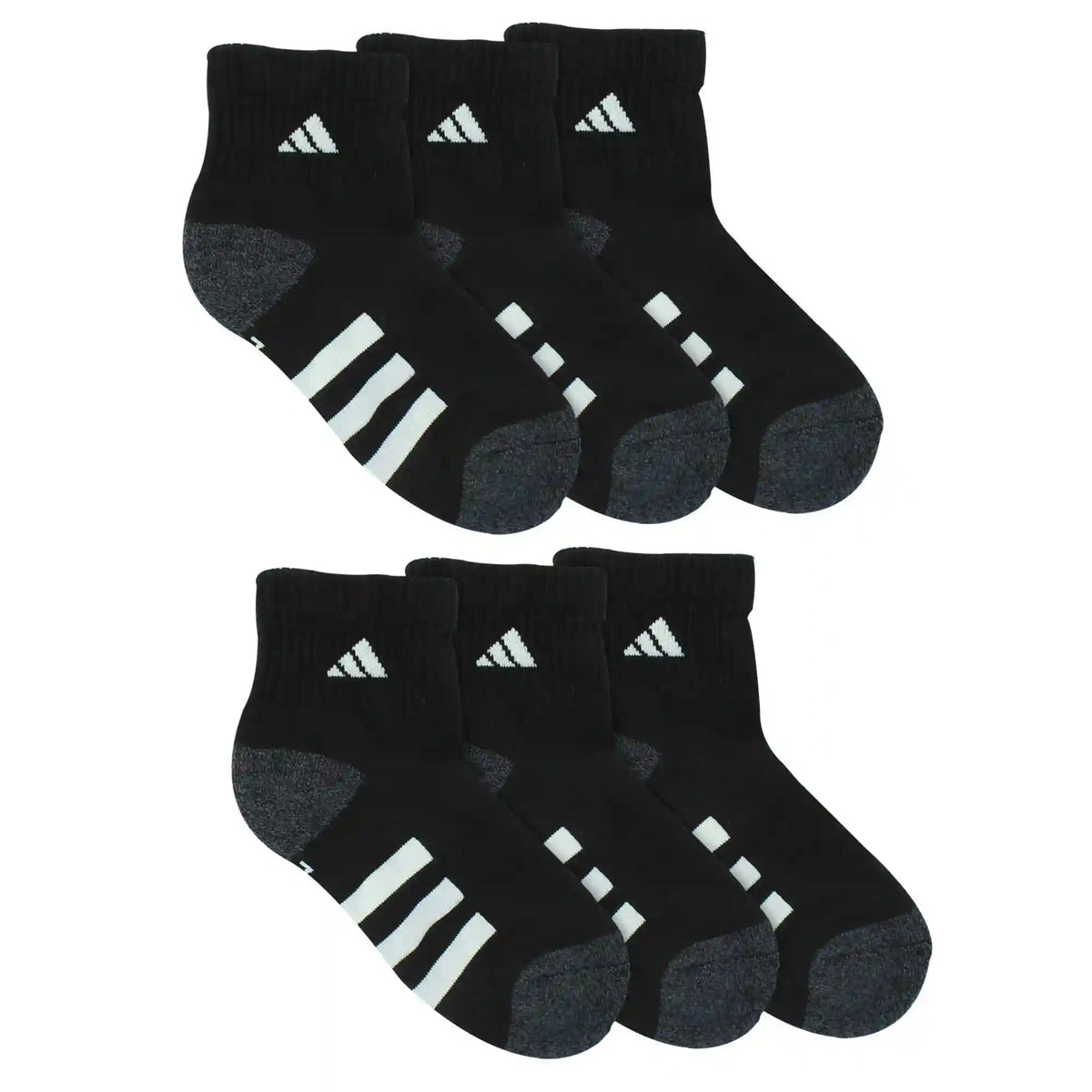 Kids' adidas Cushioned Quarter 6-Pair Pack