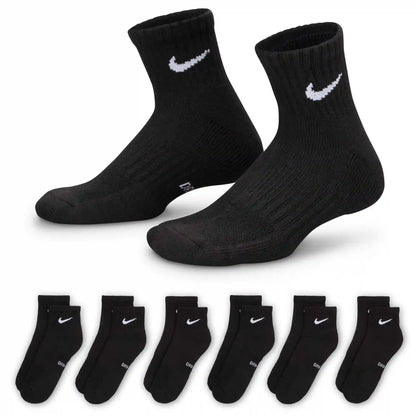 Kids' Nike Everyday Cushioned Ankle 6-Pair Pack