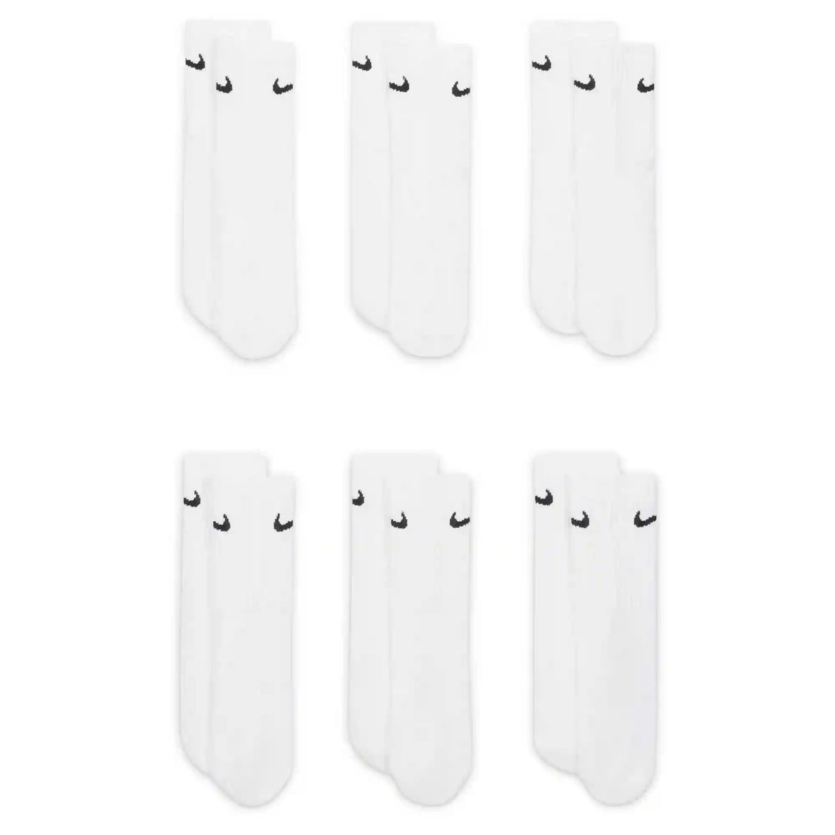 Kids' Nike Everyday Cushioned Crew 6-Pair Pack