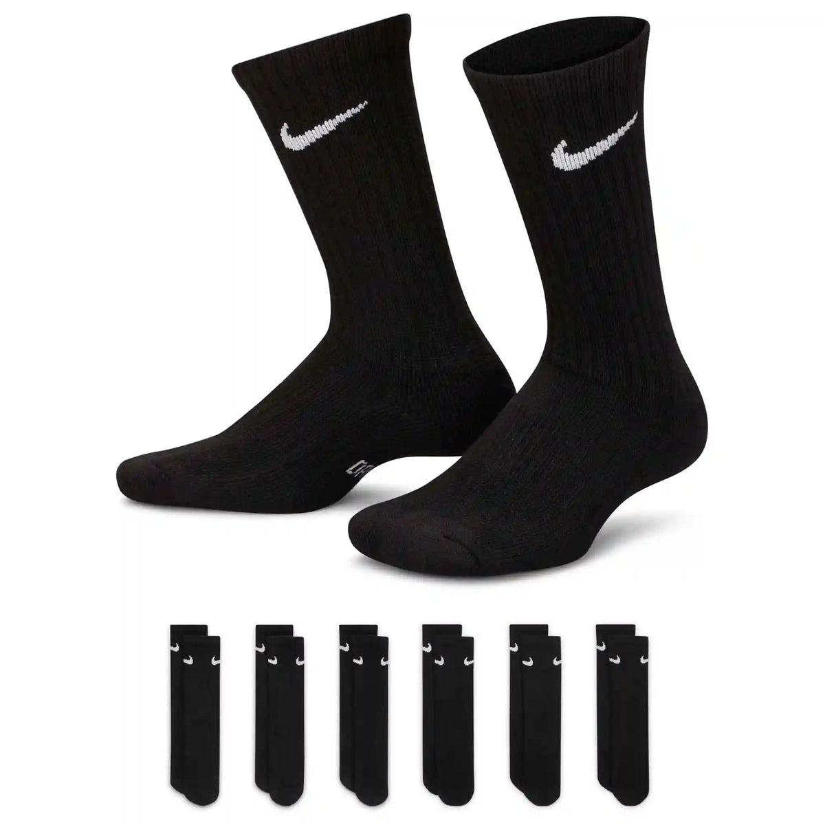 Kids' Nike Everyday Cushioned Crew 6-Pair Pack