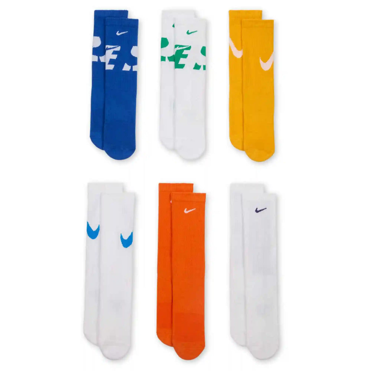 Kids' Nike Everyday Cushioned Crew 6-Pair Pack