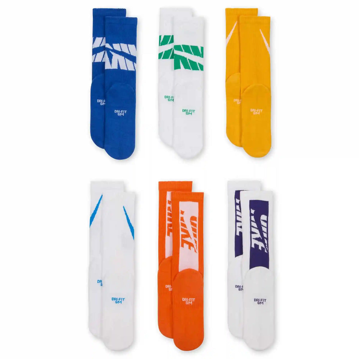 Kids' Nike Everyday Cushioned Crew 6-Pair Pack