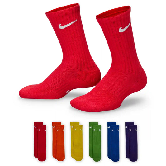 Kids' Nike Everyday Cushioned Crew 6-Pairs 3Y-5Y